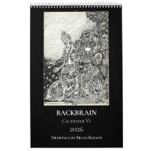 Calendário Backbrain VI, 2026, Página Única