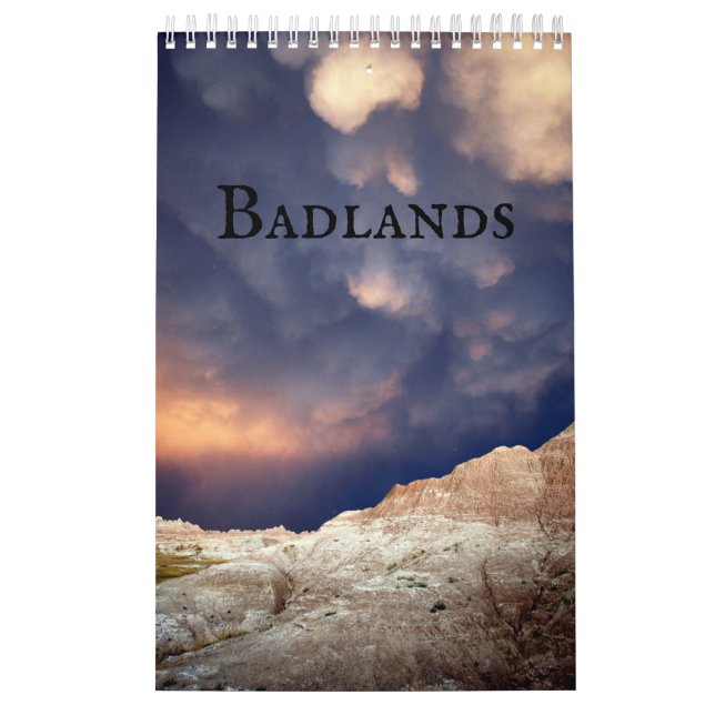 Calendário Badlands of South Dakota (Capa)