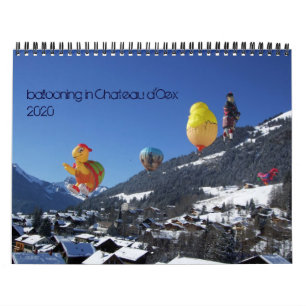 Calendário balonismo em Chateau d'Oex -