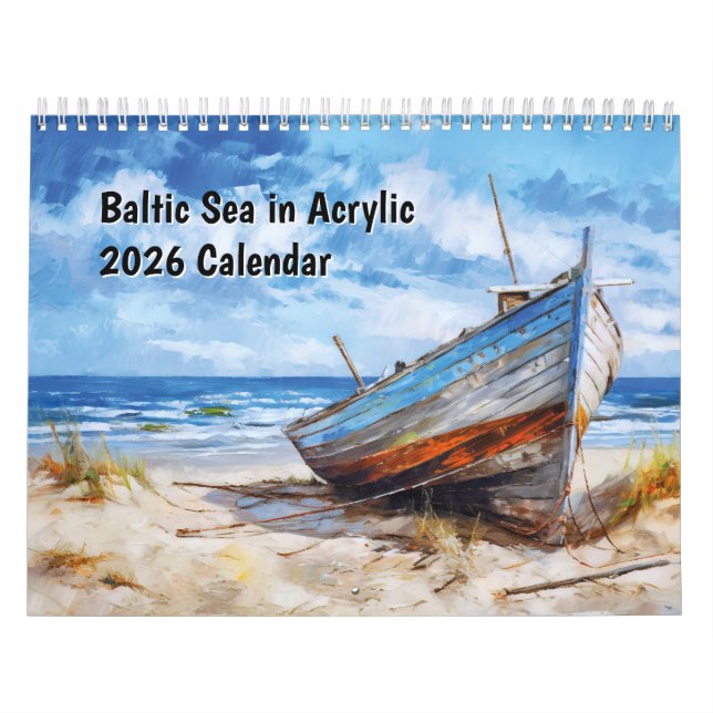 Calendário Baltic Sea in Acrylic – 2026 Calendar (Capa)