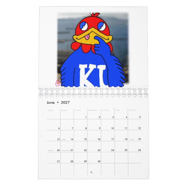 Calendário banana jayhawk (Jun 2027)