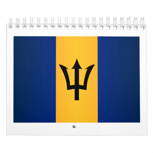 Calendário Bandeira Barbados (Capa)