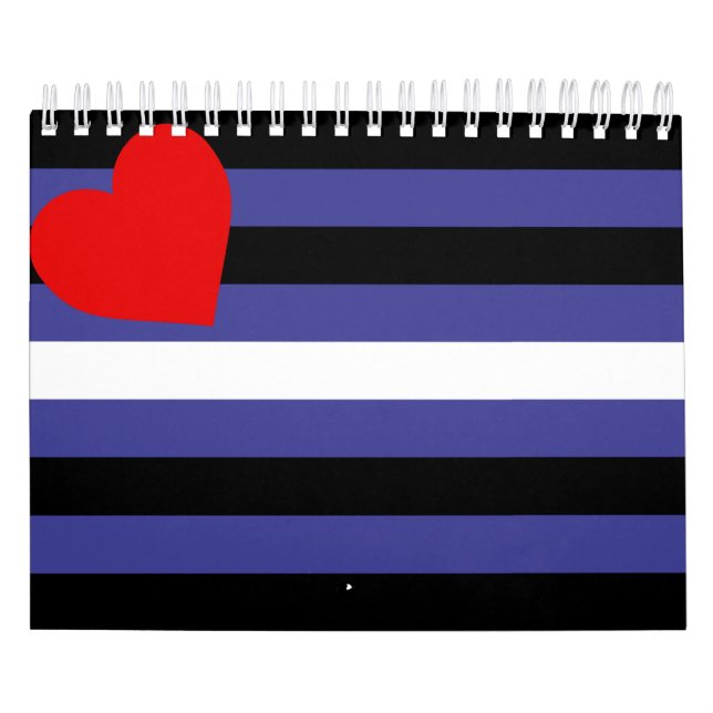 Calendário Bandeira do Orgulho de Couro (Capa)