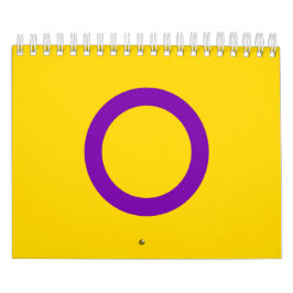 Calendário Bandeira do Orgulho Intersexo