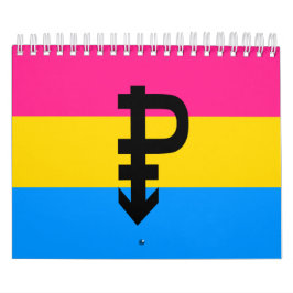 Calendário Bandeira do Orgulho Pansexual