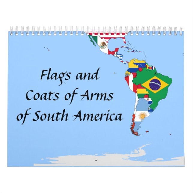 Calendário bandeiras da américa do sul 2027 (Capa)