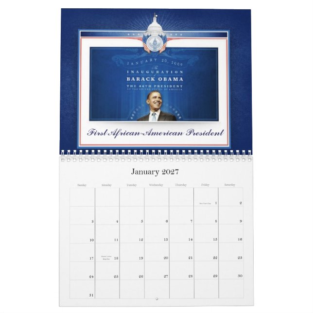 Calendário Barack Obama - Sr. presidente (Jan 2027)