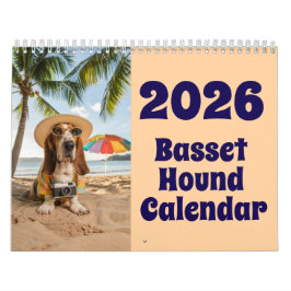 Calendário Basset Hound Calendar