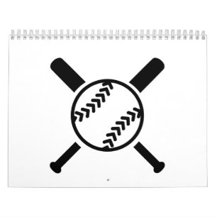 Calendário Bastões cruzados softball