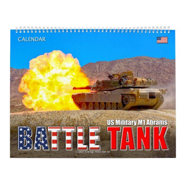 Calendário BATTLE TANK - Abrams M1 (Capa)