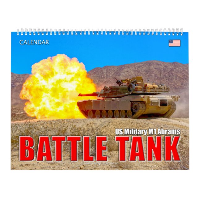 Calendário BATTLE TANK - Abrams M1 (Capa)