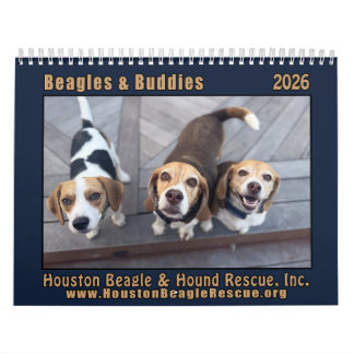 Calendário Beagles and Buddies 2026 Calendar