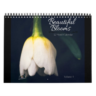 Calendário Beautiful Blooms 12-Month Calendar