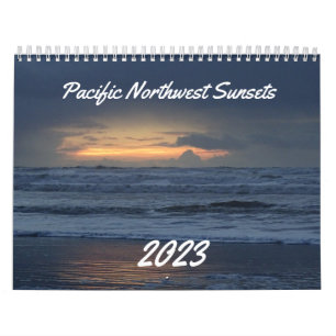 Calendário Beautiful Coastal Washington Ocean Sunset Photo