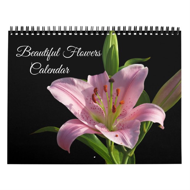 Calendário Beautiful Flowers Calendar (Capa)