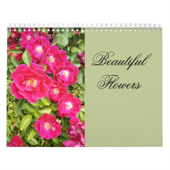 Calendário Beautiful Flowers Floral Calendar (Capa)