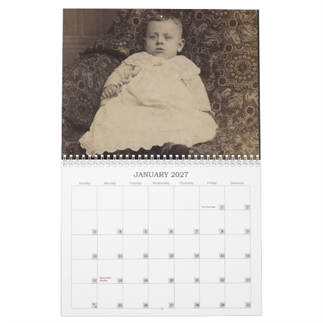 Calendário Bebês #1 do vintage (Jan 2027)