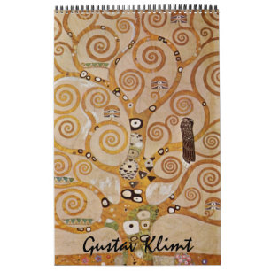 Calendário Belas artes de Gustavo Klimt, arte Nouveau do