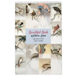 Calendário Belas aves de Ohara Koson, artista japonês