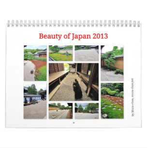 Calendário Beleza de Japão - o zen jardina 2013