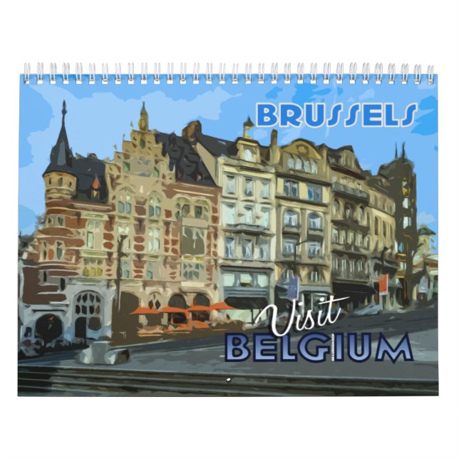 Calendário belga 2023 da série Visita... (Capa)