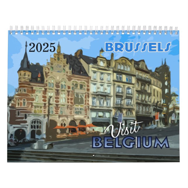Calendário belga 2025 da série Visita... (Capa)