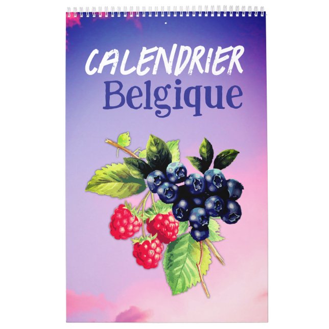 Calendário Belga 2026 Língua Francesa Bélgica (Capa)