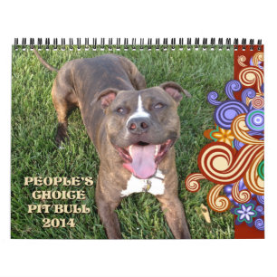Calendário bem escolhido 2014 do pitbull do pesso