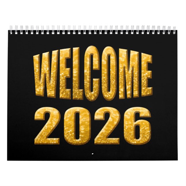 Calendário bem-vindo 2026 (Capa)