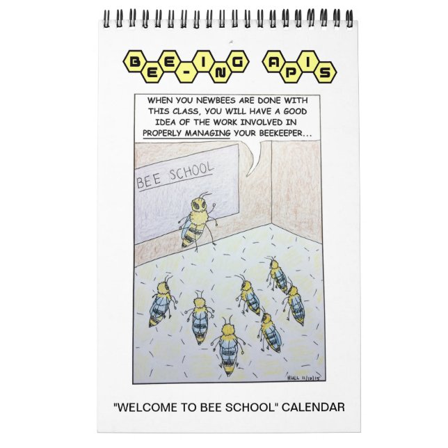 Calendário "Bem-vindo à Escola de Abelhas" da Apis (Capa)