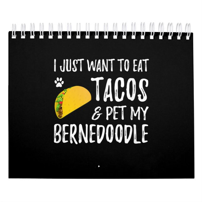 Calendário Bernedoodle Taco Lover Cinco De Mayo Cão Mãe (Capa)