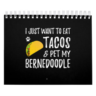 Calendário Bernedoodle Taco Lover Cinco De Mayo Cão Mãe
