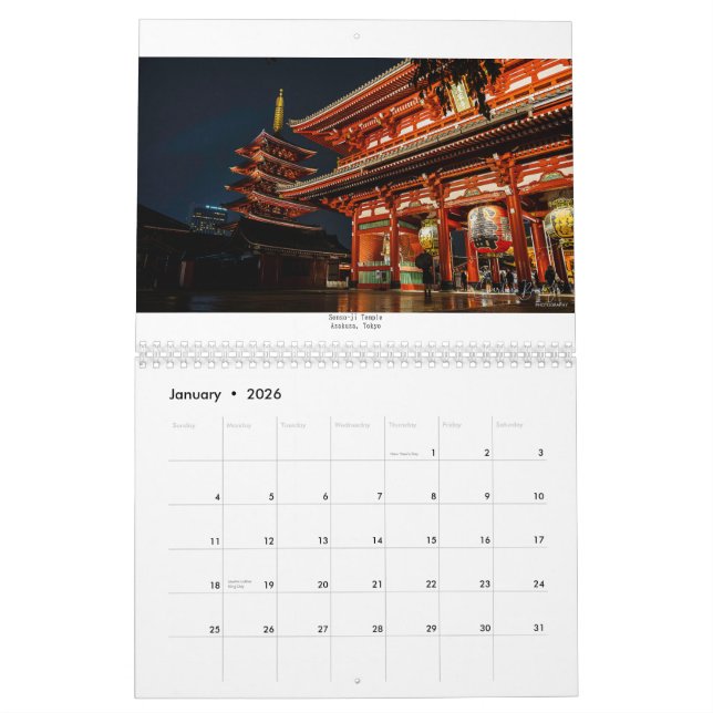 Calendário Best of Japan - 2026 Calendar (Jan 2026)