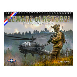 Calendário BEWARE of ROTORS! US Military Helicopters and VTOL