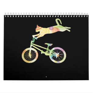Calendário Bicicleta de bicicleta de gato - sua coleção de 