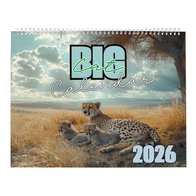 Calendário Big Cat Calendar 2025 (Capa)