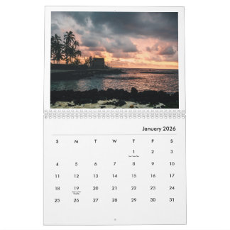 Calendário Big Island, Small Moments 2026 Calendar