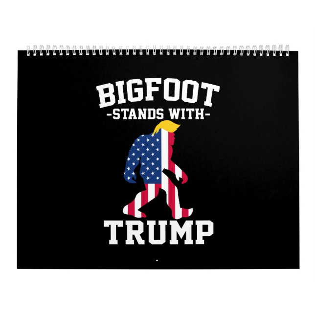 Calendário Bigfoot Com Eleições Trump 2024 (Capa)