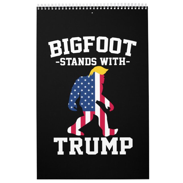 Calendário Bigfoot Com Eleições Trump 2024 (Capa)