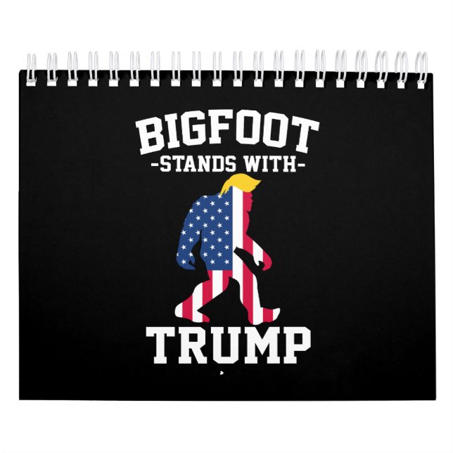 Calendário Bigfoot Com Eleições Trump 2024 (Capa)