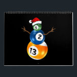 Calendário Billiers Christmas Snowman com Piscina Mesa Balls<br><div class="desc">Billiers Christmas Snowman com Piscina Mesa Balls</div>