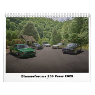 Calendário Bimmerforums E34 Crew 2025 