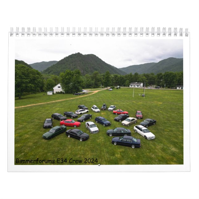 Calendário BimmerFóruns E34 Crew 2024 (Capa)
