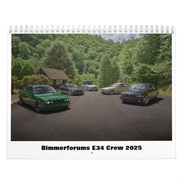Calendário BimmerFóruns E34 Crew 2025 (Capa)
