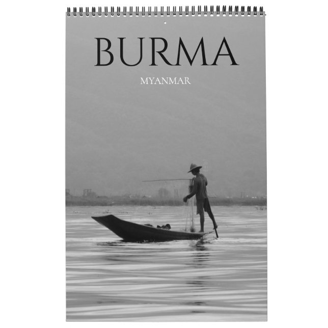 Calendário Birmânia Mianmar (Capa)