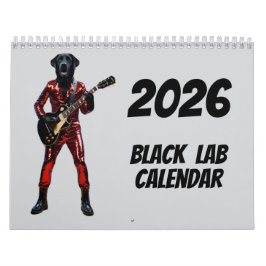Calendário Black Lab Calendar