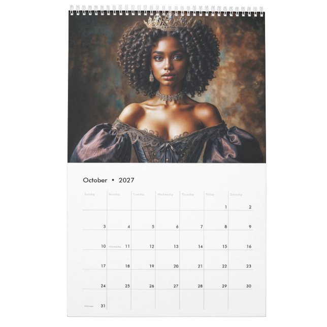 Calendário Black Queens and Princesses Royal (Out 2027)