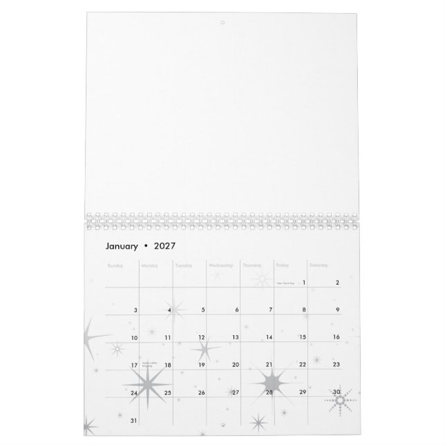Calendário Bloqueador do judo para fora (Jan 2027)