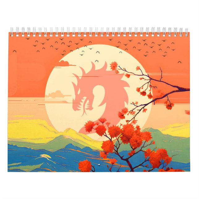 CALENDÁRIO BLOSSOM NATURE MOUNTAIN DRAGON (Capa)