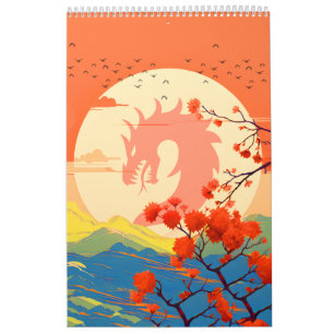 CALENDÁRIO BLOSSOM NATURE MOUNTAIN DRAGON